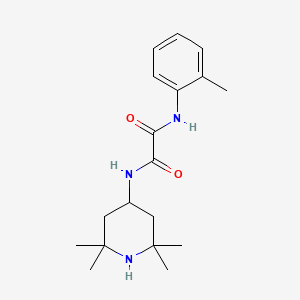 molecular formula C18H27N3O2 B4748039 N-(2-methylphenyl)-N'-(2,2,6,6-tetramethyl-4-piperidinyl)ethanediamide 