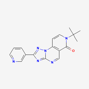 molecular formula C17H16N6O B4748084 7-tert-butyl-2-(3-pyridinyl)pyrido[3,4-e][1,2,4]triazolo[1,5-a]pyrimidin-6(7H)-one 