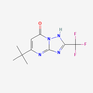 molecular formula C10H11F3N4O B4748131 5-tert-butyl-2-(trifluoromethyl)[1,2,4]triazolo[1,5-a]pyrimidin-7(4H)-one 