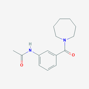 molecular formula C15H20N2O2 B4748197 N-[3-(1-azepanylcarbonyl)phenyl]acetamide 