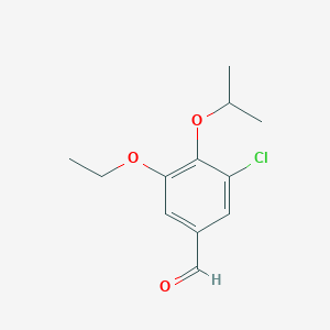 molecular formula C12H15ClO3 B474820 3-Chloro-5-ethoxy-4-isopropoxybenzaldehyde CAS No. 428501-78-4