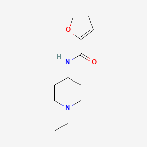 molecular formula C12H18N2O2 B4748235 N-(1-ethyl-4-piperidinyl)-2-furamide 