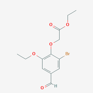 Ethyl (2-bromo-6-ethoxy-4-formylphenoxy)acetate