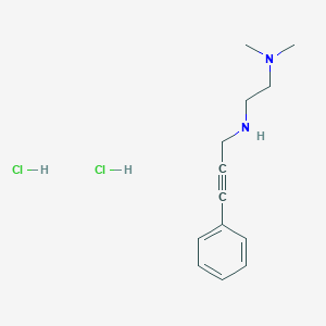 molecular formula C13H20Cl2N2 B4748274 N,N-dimethyl-N'-(3-phenylprop-2-yn-1-yl)ethane-1,2-diamine dihydrochloride 