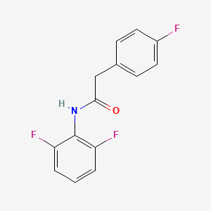 molecular formula C14H10F3NO B4748460 N-(2,6-difluorophenyl)-2-(4-fluorophenyl)acetamide 