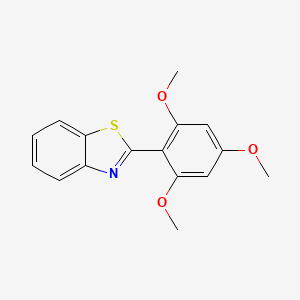molecular formula C16H15NO3S B4748471 2-(2,4,6-trimethoxyphenyl)-1,3-benzothiazole 