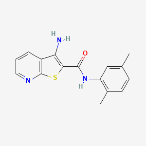 molecular formula C16H15N3OS B4748490 3-amino-N-(2,5-dimethylphenyl)thieno[2,3-b]pyridine-2-carboxamide 