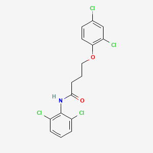 molecular formula C16H13Cl4NO2 B4748517 4-(2,4-dichlorophenoxy)-N-(2,6-dichlorophenyl)butanamide 