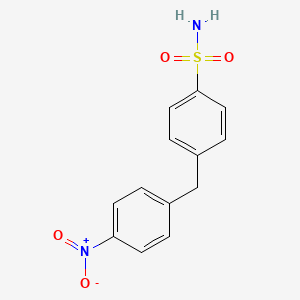 molecular formula C13H12N2O4S B4748522 4-(4-nitrobenzyl)benzenesulfonamide 