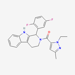 1-(2,5-difluorophenyl)-2-[(1-ethyl-3-methyl-1H-pyrazol-5-yl)carbonyl]-2,3,4,9-tetrahydro-1H-beta-carboline