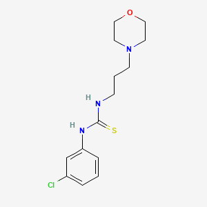 molecular formula C14H20ClN3OS B4748552 N-(3-chlorophenyl)-N'-[3-(4-morpholinyl)propyl]thiourea 
