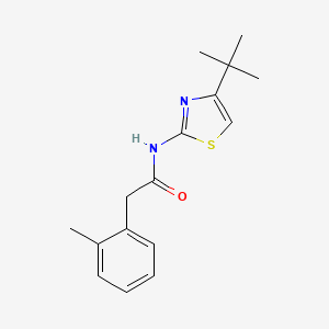 molecular formula C16H20N2OS B4748621 N-(4-tert-butyl-1,3-thiazol-2-yl)-2-(2-methylphenyl)acetamide 