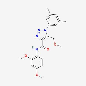 molecular formula C21H24N4O4 B4748627 N-(2,4-dimethoxyphenyl)-1-(3,5-dimethylphenyl)-5-(methoxymethyl)-1H-1,2,3-triazole-4-carboxamide 