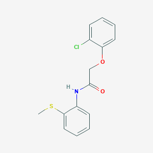 molecular formula C15H14ClNO2S B4748636 2-(2-chlorophenoxy)-N-[2-(methylthio)phenyl]acetamide 