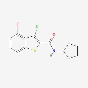 3-chloro-N-cyclopentyl-4-fluoro-1-benzothiophene-2-carboxamide