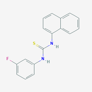 molecular formula C17H13FN2S B4748773 N-(3-fluorophenyl)-N'-1-naphthylthiourea 