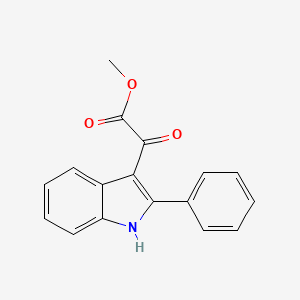 molecular formula C17H13NO3 B4748821 methyl oxo(2-phenyl-1H-indol-3-yl)acetate 