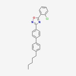 molecular formula C25H23ClN2O B4748860 5-(2-chlorophenyl)-3-(4'-pentyl-4-biphenylyl)-1,2,4-oxadiazole 