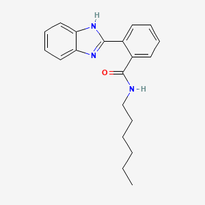 2-(1H-benzimidazol-2-yl)-N-hexylbenzamide
