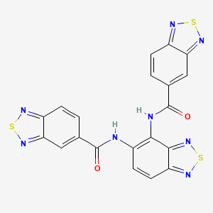 molecular formula C20H10N8O2S3 B4748944 N,N'-2,1,3-benzothiadiazole-4,5-diylbis(2,1,3-benzothiadiazole-5-carboxamide) 
