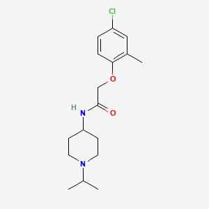 molecular formula C17H25ClN2O2 B4748991 2-(4-chloro-2-methylphenoxy)-N-(1-isopropyl-4-piperidinyl)acetamide 