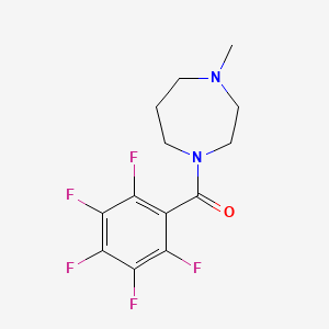 molecular formula C13H13F5N2O B4749032 1-methyl-4-(pentafluorobenzoyl)-1,4-diazepane 