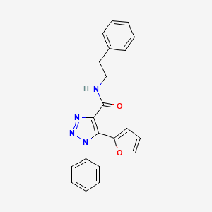 molecular formula C21H18N4O2 B4749070 5-(2-furyl)-1-phenyl-N-(2-phenylethyl)-1H-1,2,3-triazole-4-carboxamide 