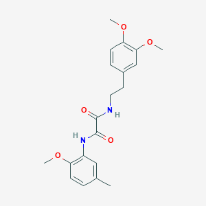 molecular formula C20H24N2O5 B4749083 N-[2-(3,4-dimethoxyphenyl)ethyl]-N'-(2-methoxy-5-methylphenyl)ethanediamide 