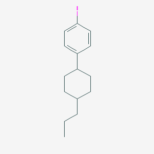 molecular formula C15H21I B047493 1-(Trans-4-propylcyclohexyl)-4-iodobenzene CAS No. 111158-11-3