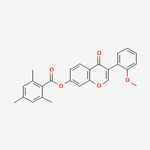 3-(2-methoxyphenyl)-4-oxo-4H-chromen-7-yl 2,4,6-trimethylbenzoate