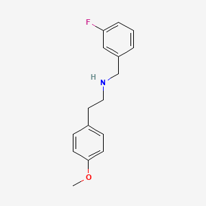 molecular formula C16H18FNO B4749327 (3-fluorobenzyl)[2-(4-methoxyphenyl)ethyl]amine CAS No. 353779-40-5