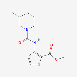 molecular formula C13H18N2O3S B4749336 methyl 3-{[(3-methyl-1-piperidinyl)carbonyl]amino}-2-thiophenecarboxylate 