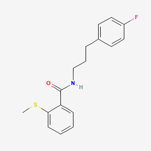 N-[3-(4-fluorophenyl)propyl]-2-(methylthio)benzamide