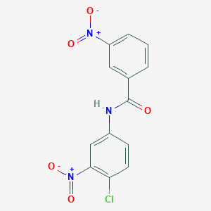 molecular formula C13H8ClN3O5 B4749345 N-(4-chloro-3-nitrophenyl)-3-nitrobenzamide 