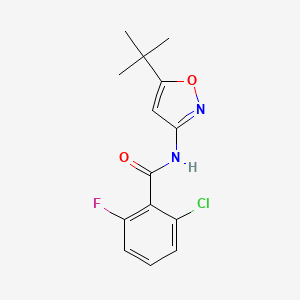 molecular formula C14H14ClFN2O2 B4749374 N-(5-tert-butyl-3-isoxazolyl)-2-chloro-6-fluorobenzamide 