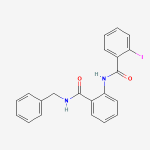 molecular formula C21H17IN2O2 B4749392 N-{2-[(benzylamino)carbonyl]phenyl}-2-iodobenzamide 