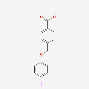 molecular formula C15H13IO3 B4749563 methyl 4-[(4-iodophenoxy)methyl]benzoate 