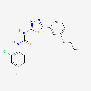 N-(2,4-dichlorophenyl)-N'-[5-(3-propoxyphenyl)-1,3,4-thiadiazol-2-yl]urea