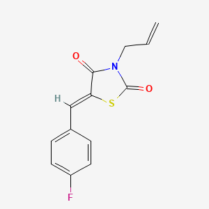 molecular formula C13H10FNO2S B4749606 3-allyl-5-(4-fluorobenzylidene)-1,3-thiazolidine-2,4-dione 