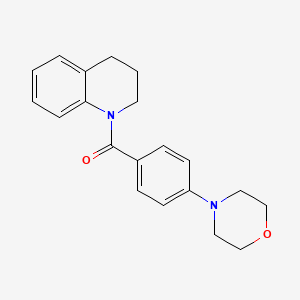 molecular formula C20H22N2O2 B4749660 1-[4-(4-morpholinyl)benzoyl]-1,2,3,4-tetrahydroquinoline 