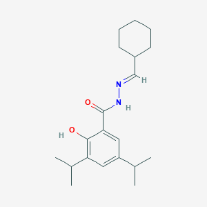 molecular formula C20H30N2O2 B4749667 N'-(cyclohexylmethylene)-2-hydroxy-3,5-diisopropylbenzohydrazide 