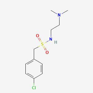 molecular formula C11H17ClN2O2S B4749694 1-(4-chlorophenyl)-N-[2-(dimethylamino)ethyl]methanesulfonamide 