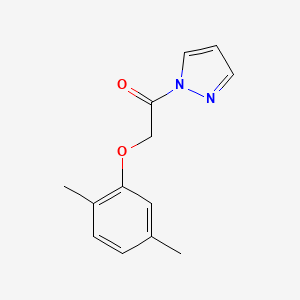 molecular formula C13H14N2O2 B4749730 1-[(2,5-dimethylphenoxy)acetyl]-1H-pyrazole 