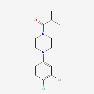 molecular formula C14H18Cl2N2O B4749745 1-(3,4-dichlorophenyl)-4-isobutyrylpiperazine 
