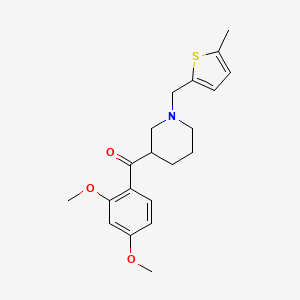 molecular formula C20H25NO3S B4749773 (2,4-dimethoxyphenyl){1-[(5-methyl-2-thienyl)methyl]-3-piperidinyl}methanone 