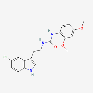 molecular formula C19H20ClN3O3 B4749788 N-[2-(5-chloro-1H-indol-3-yl)ethyl]-N'-(2,4-dimethoxyphenyl)urea 