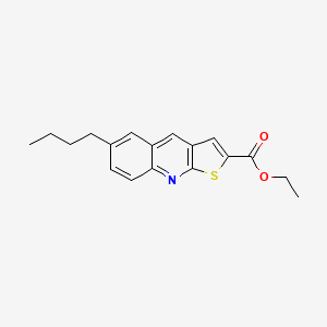 molecular formula C18H19NO2S B4749792 ethyl 6-butylthieno[2,3-b]quinoline-2-carboxylate 