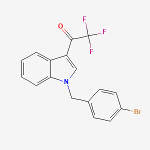 molecular formula C17H11BrF3NO B4749804 1-[1-(4-bromobenzyl)-1H-indol-3-yl]-2,2,2-trifluoroethanone 