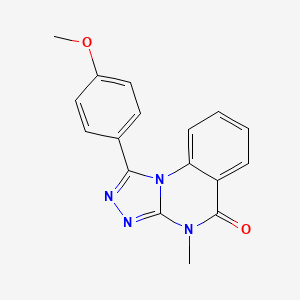molecular formula C17H14N4O2 B4749812 1-(4-methoxyphenyl)-4-methyl[1,2,4]triazolo[4,3-a]quinazolin-5(4H)-one 