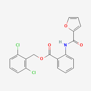 molecular formula C19H13Cl2NO4 B4749839 2,6-dichlorobenzyl 2-(2-furoylamino)benzoate 